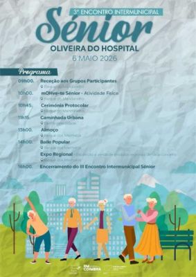 3.&ordm; Encontro S&eacute;nior da Comunidade Intermunicipal da Regi&atilde;o de Coimbra - 6 de maio de 2026