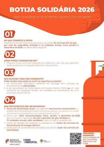 Apoio Botija de G&aacute;s Solid&aacute;ria - ano de 2026